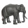 Outdoor Life Size Gray Bronze Elephant Sculpture